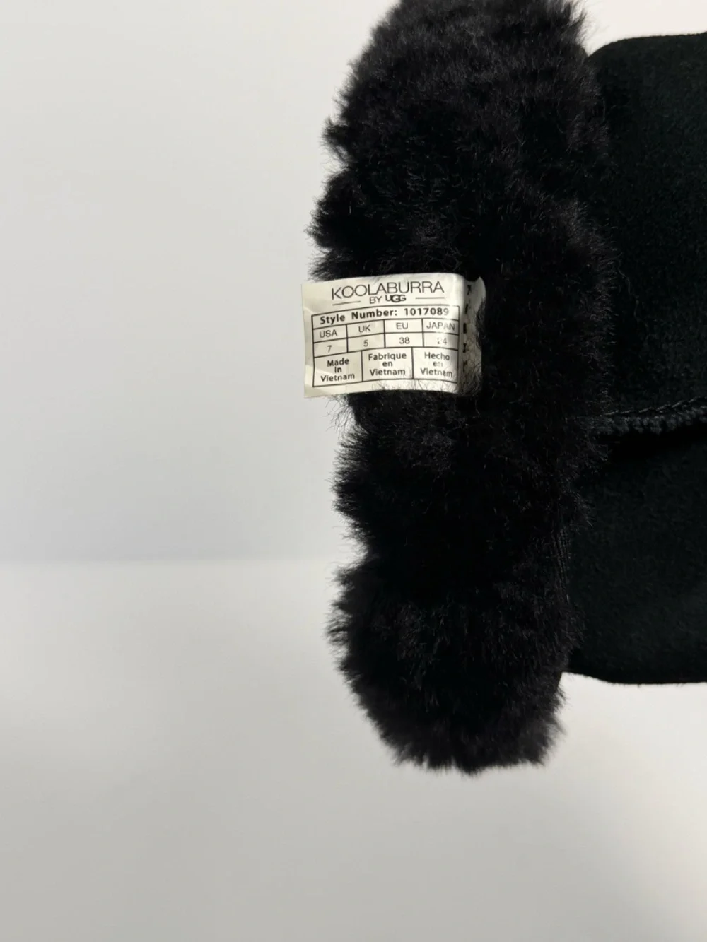 Koolaburra by UGG Koola Tall Black Suede Sheepskin Fur Winter Boots Women's Sz7